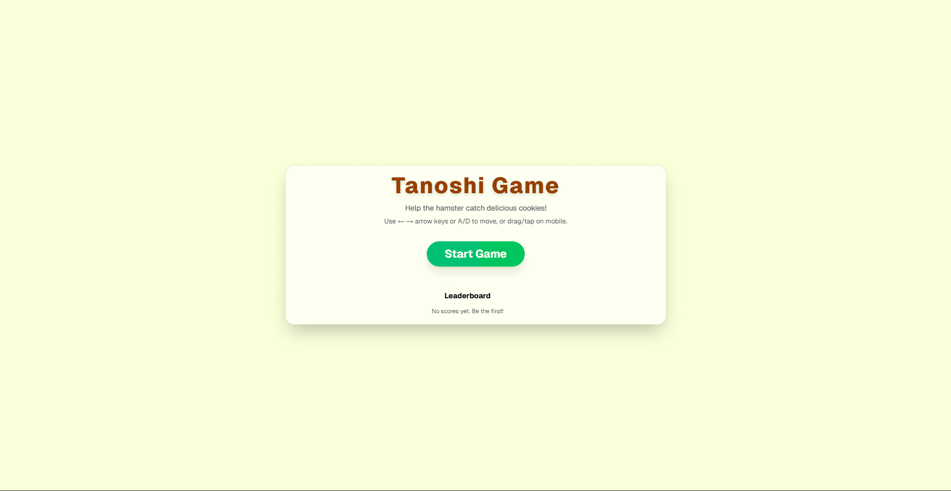 Tanoshi Game