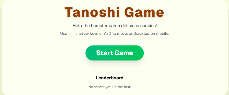 Tanoshi Game logo